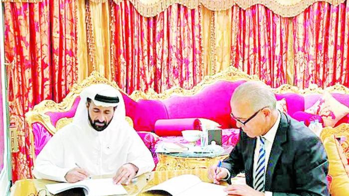 بركة ترسي عقد مشروع المنطقة السكنية في ياس باي